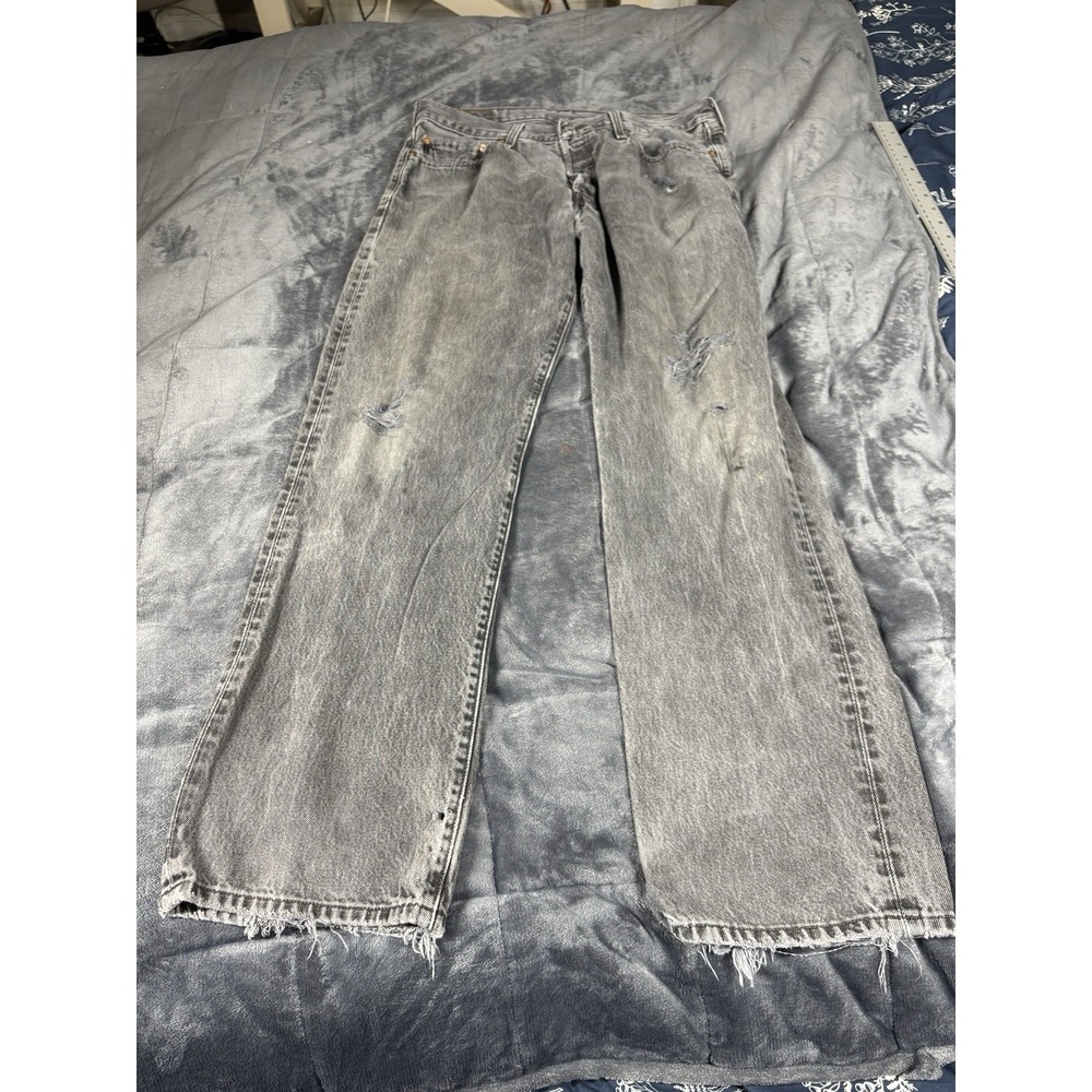 Vintage Y2K Levi's 501 XX Jeans Black Levi Denim Pants Size‎ 34x32 Thrash